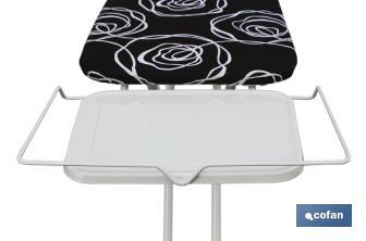 Table à Repasser Tivoli | Dimensions : 125 x 41 cm | Couleur : Noire - Cofan