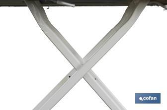 Table à Repasser Tivoli | Dimensions : 125 x 41 cm | Couleur : Noire - Cofan
