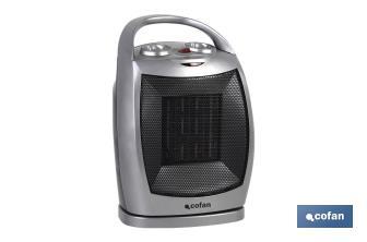 Termo ventilador Eléctrico | Modelo Finlandia | Doble Función de Calor 750 - 1500 W | Calefactor Cerámico PTC - Cofan