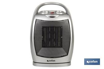 Termo ventilador Eléctrico | Modelo Finlandia | Doble Función de Calor 750 - 1500 W | Calefactor Cerámico PTC - Cofan