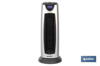 Electric Fan Heater, Varsovia Model | Two Heat Settings: 1,000-2,000W | Adjustable Thermostat - Cofan