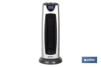 Electric Fan Heater, Varsovia Model | Two Heat Settings: 1,000-2,000W | Adjustable Thermostat - Cofan