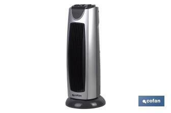 Termo ventilador Eléctrico | Modelo Varsovia | Doble Función de Calor 1000 - 2000 W | Calefactor Cerámico PTC - Cofan