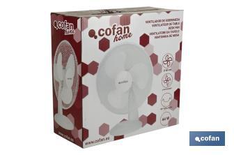 Ventilador Blanco Modelo Solano de 3 velocidades - Cofan