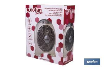 Ventilador com Temporizador Modelo Cierzo. - Cofan