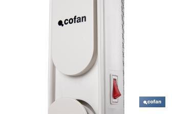 Stufa portatile di mica con timer e telecomando Modello Astana - Cofan