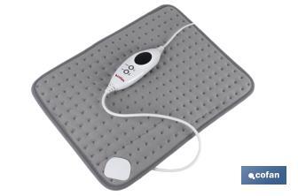 Grey electric heating pad | Available in two sizes to choose from | 6 heat settings - Cofan