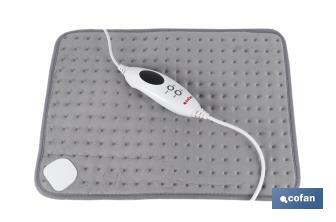 Grey electric heating pad | Available in two sizes to choose from | 6 heat settings - Cofan