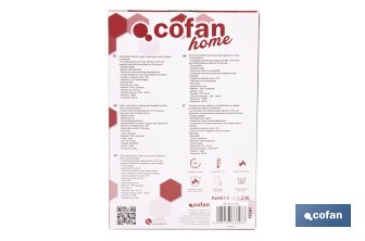 Almofada Elétrica Térmica Cinza | Dois tamanhos para escolher | Com 6 Níveis de Calor - Cofan