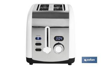 Toaster with LED display, Zorita Model - Cofan