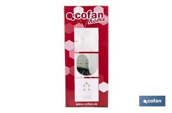 Ventilateur mural avec minuterie et télécommande | Puissance de 50 W - Cofan