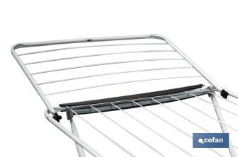 Winged Clothes Airer | With Folding Wings & Wheels | Steel & Polypropylene - Cofan