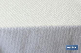 Rouleau de nappe en tissu résiné avec impression d'épis | Dimensions : 1,40 x 20 m - Cofan