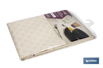 Mantel antimanchas resinado y confeccionado | Protección contra manchas | Material: 50 % de poliéster, 45 % de algodón | Diferentes tamaños - Cofan