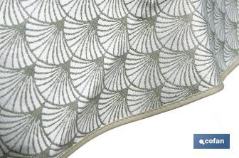 Mantel redondo antimanchas confeccionado en Jacquard con tejido resinado | Diseño de arcos verdes | Materiales: 50% algodón y 50% poliéster | Diferentes medidas - Cofan