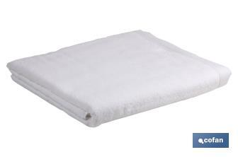 Drap de bain en Couleur Blanche | Modèle Paloma | 100 % coton | Grammage 580 g/m² | Dimensions 100 x 150 cm - Cofan