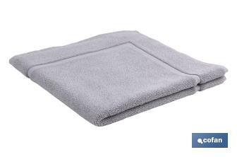 Tapete de banho modelo Perlan | Cor cinza Pérola | 100% algodão | Peso 1000g/metro | Medidas 60 x 60cm - Cofan