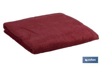 Hand towel | París Model | Burgundy | 100% cotton | Weight: 580g/m² | Size: 50 x 100cm - Cofan