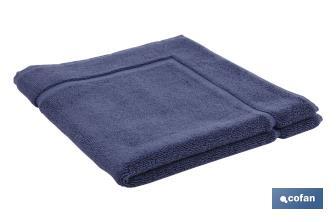 Bath mat | Marín Model | Navy blue | 100% cotton | Weight: 1,000g/m2 | Size: 60 x 60cm - Cofan