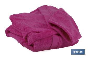 Accappatoio | Fucsia | Modello Primavera | 100% cotone | Grammatura: 500 g/m² | Varie taglie - Cofan