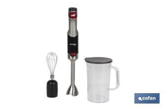 Electric hand blender | Zahara Model | 800W | Steel whisk & 1L Beaker Included - Cofan
