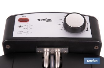 Friteuse Électrique | Modèle Riaza | Fabriqué en Acier Inoxydable Brossé | 2000 W | Capacité 3 L - Cofan