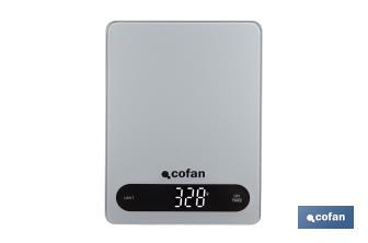 Balance de cuisine numérique disponible en 3 couleurs | Écran LED | 4 capteurs de haute précision - Cofan
