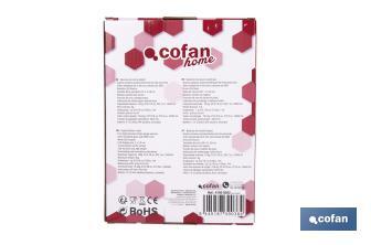 Balance de cuisine numérique disponible en 3 couleurs | Écran LED | 4 capteurs de haute précision - Cofan