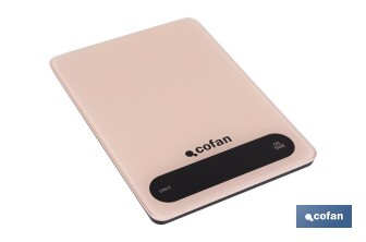 Balance de cuisine numérique disponible en 3 couleurs | Écran LED | 4 capteurs de haute précision - Cofan