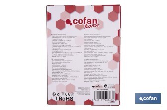 Balance de cuisine numérique disponible en 3 couleurs | Écran LED | 4 capteurs de haute précision - Cofan