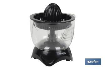 Electric juicer | Ontario Model | Power: 40W | 0.7l Capacity | ABS | Non-electrical parts suitable for dishwasher - Cofan