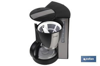 Cafeteira elétrica por gotejamento | Modelo Margot | Potência 870W | Capacidade 10 Taças | Capacidade 1,25 L - Cofan