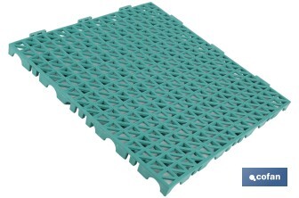 Loseta Alveolada | Set de 4 Unidades | 4 colores diferentes | Material PVC | Medidas 33 x 33 x 2 cm - Cofan