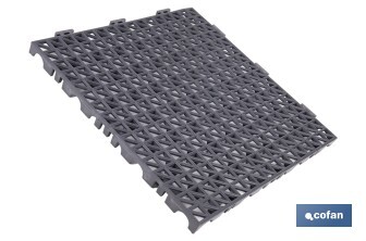 Loseta Alveolada | Set de 4 Unidades | 4 colores diferentes | Material PVC | Medidas 33 x 33 x 2 cm - Cofan