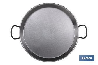 Polished steel paella pan | Different sizes | Traditional paella pan | Paella pan with 2 handles | Different diameters - Cofan