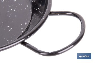 Enamelled steel paella pan | Different sizes | Traditional paella pan | Paella pan with 2 handles | Different diameters - Cofan