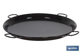 Enamelled steel paella pan | Traditional design | Paella Pan with 4 Handles
 - Cofan