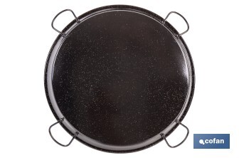 Poêle à paella en acier émaillé | Format traditionnel | Poêle à Paella avec 4 poignées
 - Cofan