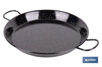 Poêle à Paella en Acier Émaillé Spéciale pour Induction | Format Traditionnel | Conception avec deux poignées - Cofan