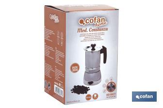 Moka pot | Stainless Steel | Different capacities - Cofan