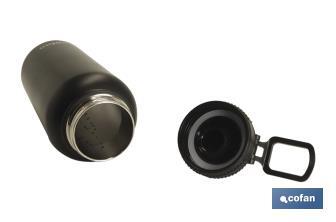 Garrafa desportiva extreme | Cor preto | Capacidade: 550 ml ou 950 ml - Cofan