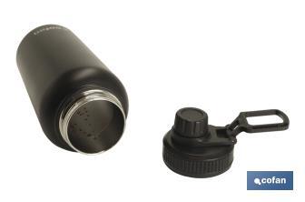 Garrafa desportiva extreme | Cor preto | Capacidade: 550 ml ou 950 ml - Cofan