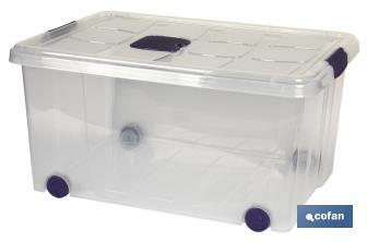 Caja de ordenación con ruedas Ricordi - Cofan