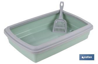 Cat litter tray | Two colours | Size: 47 x 31 x 11cm - Cofan