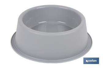 Round food bowl for pets | Available in 2 colours | Size: 24.5 x 7.5cm - Cofan