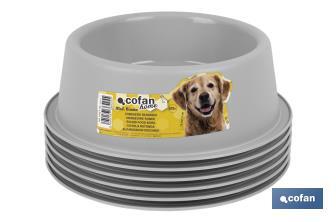 Round food bowl for pets | Available in 2 colours | Size: 24.5 x 7.5cm - Cofan