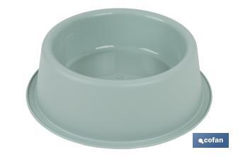 Round food bowl for pets | Available in 2 colours | Size: 24.5 x 7.5cm - Cofan