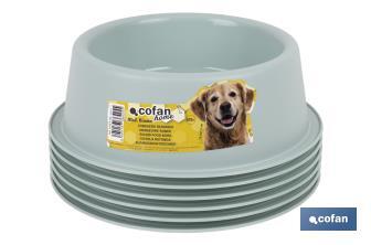 Round food bowl for pets | Available in 2 colours | Size: 24.5 x 7.5cm - Cofan