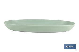 Plat ovale multi-usages | En 2 couleurs | Dimensions : 39 x 22 x 4,5 cm. - Cofan