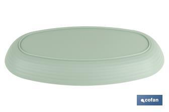 Plat ovale multi-usages | En 2 couleurs | Dimensions : 39 x 22 x 4,5 cm. - Cofan